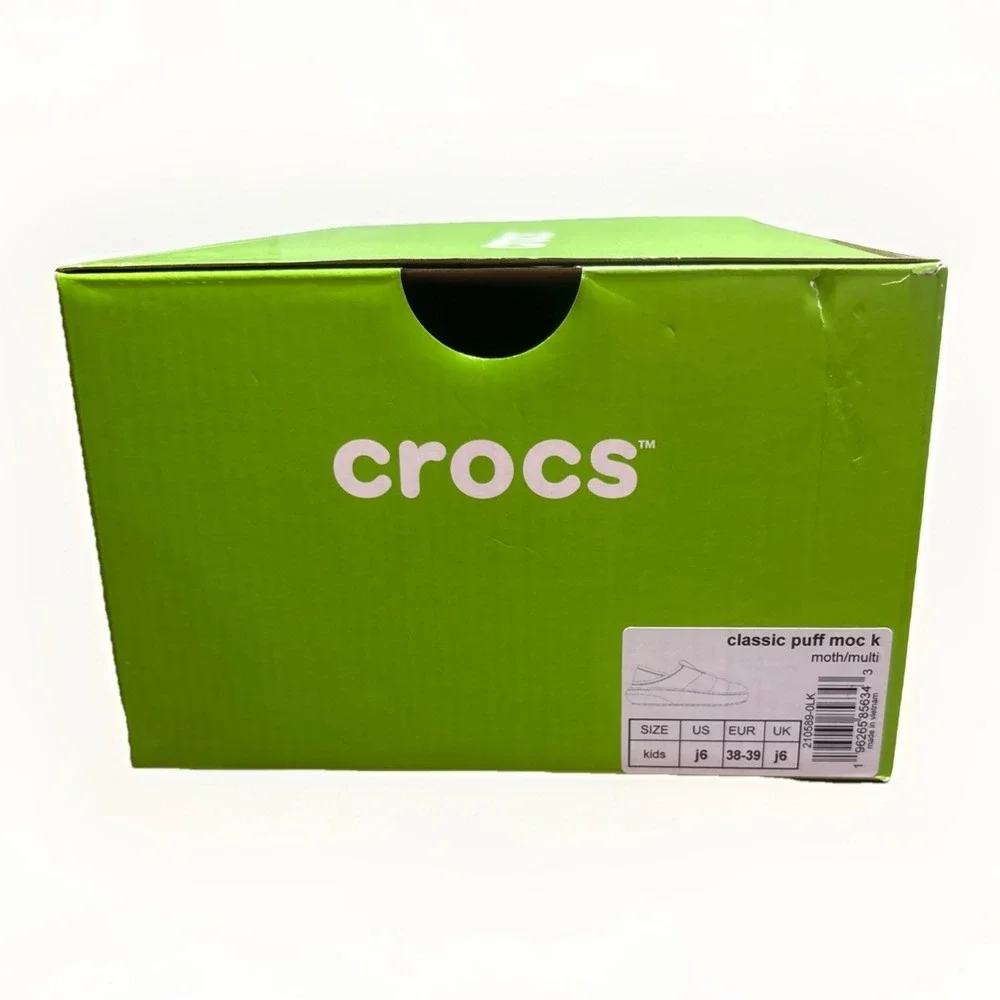 Crocs Classic Puff Moc Slipper Kids Size 6